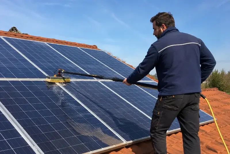 Nettoyage et entretien de panneaux solaires aux Coteaux Périgourdins